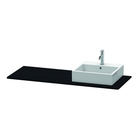 Xsquare Console With One Sink Cut-Out Oak Black